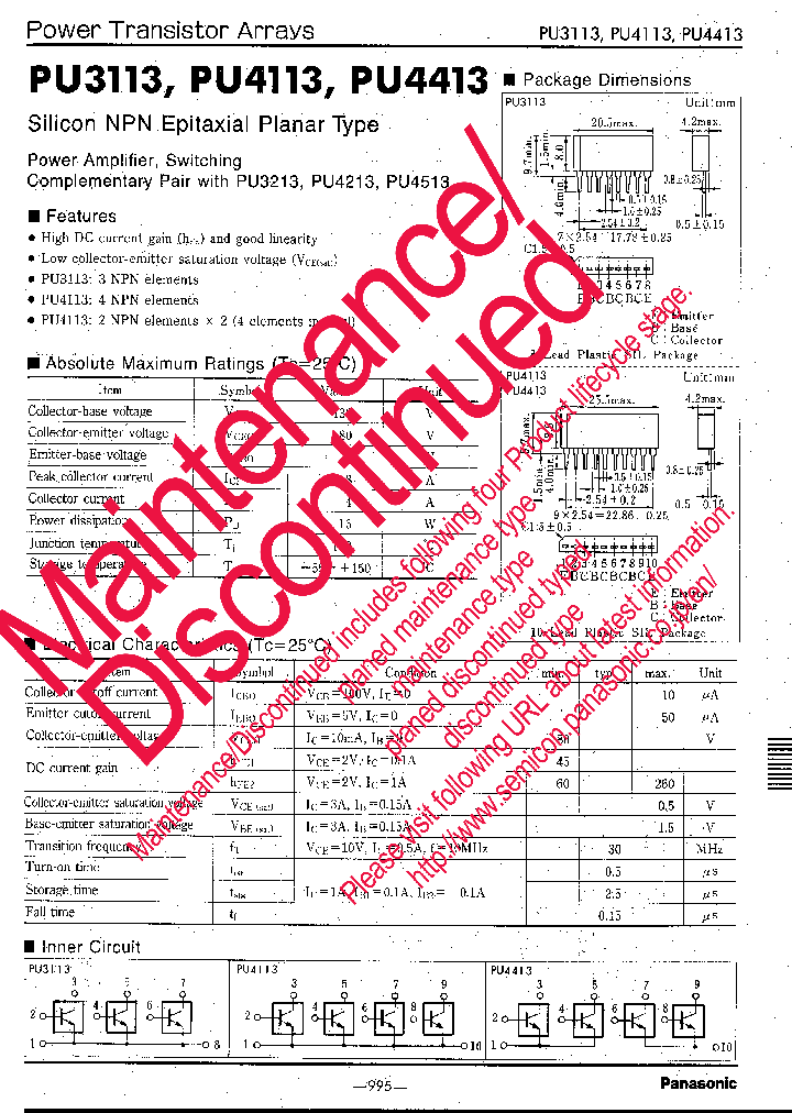 PUA3113_8290633.PDF Datasheet