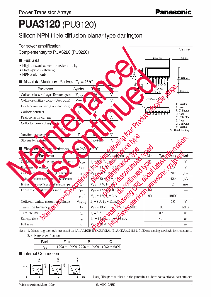 PUA3120_8290638.PDF Datasheet