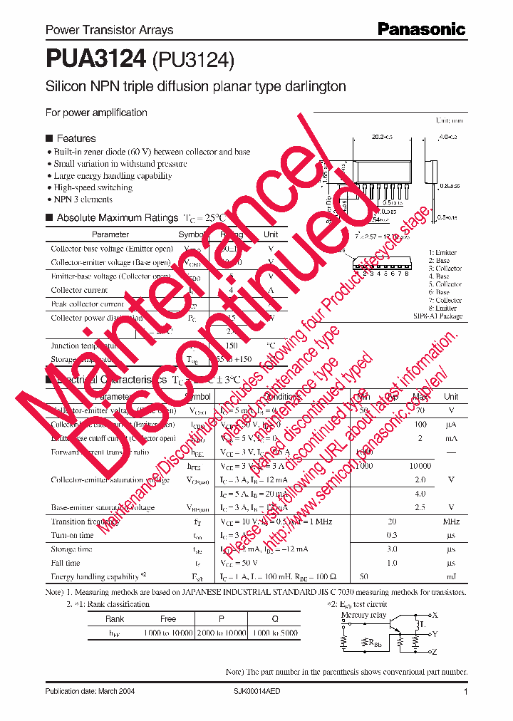 PUA3124_8290642.PDF Datasheet