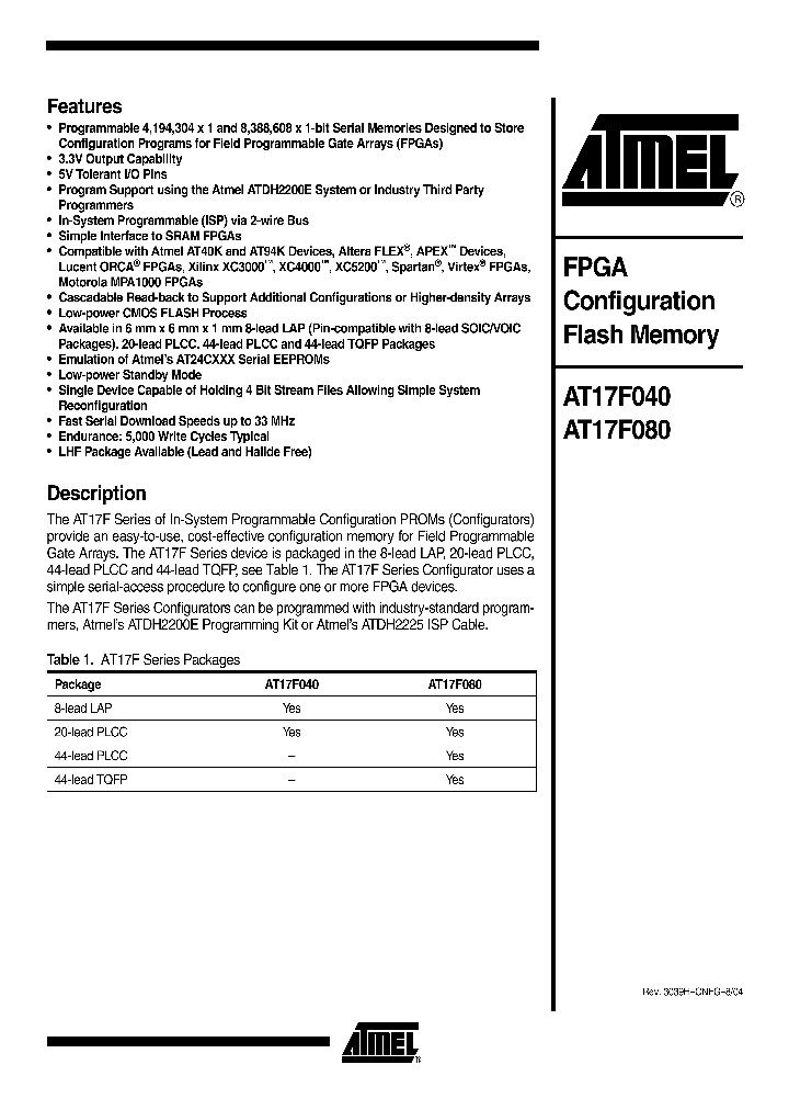 AT17F080-30BJC_8290835.PDF Datasheet