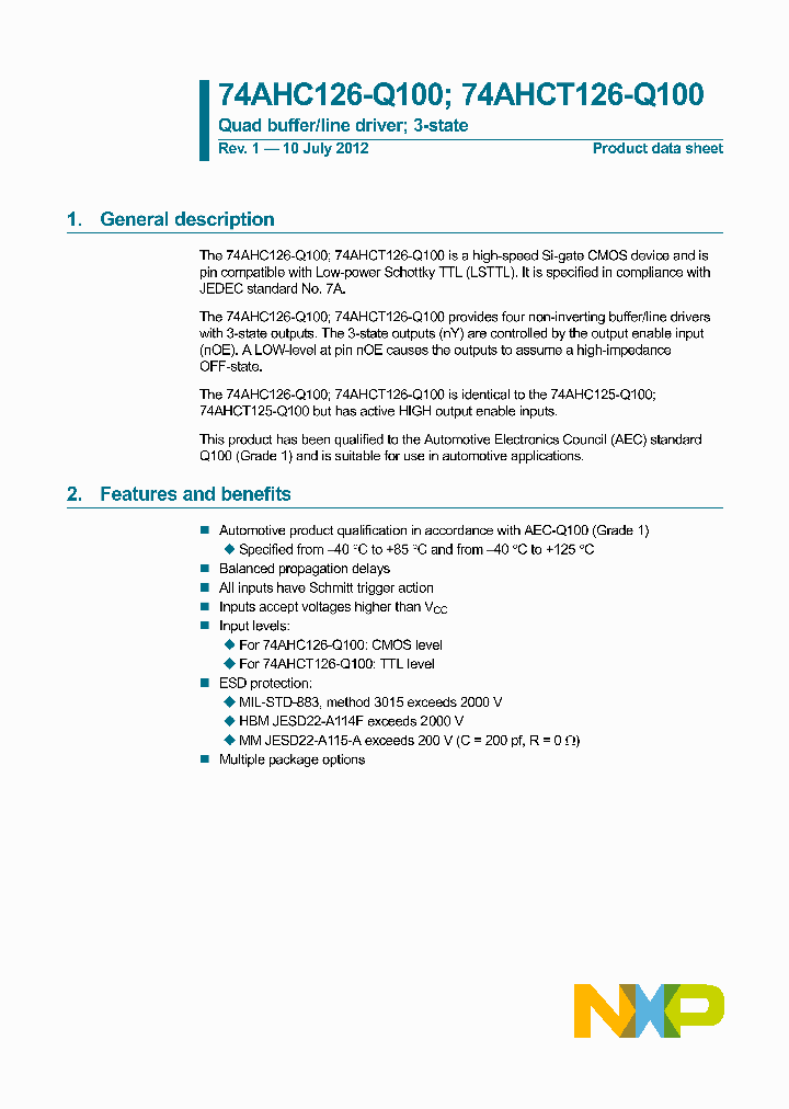 74AHCT126PW-Q100_8291498.PDF Datasheet