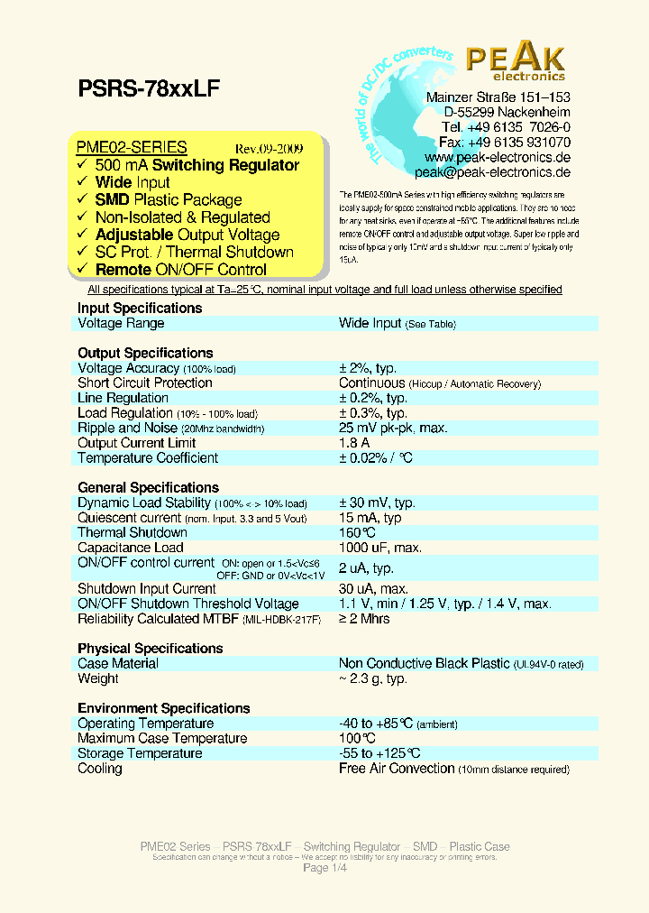 PSRS-7812LF_8293352.PDF Datasheet