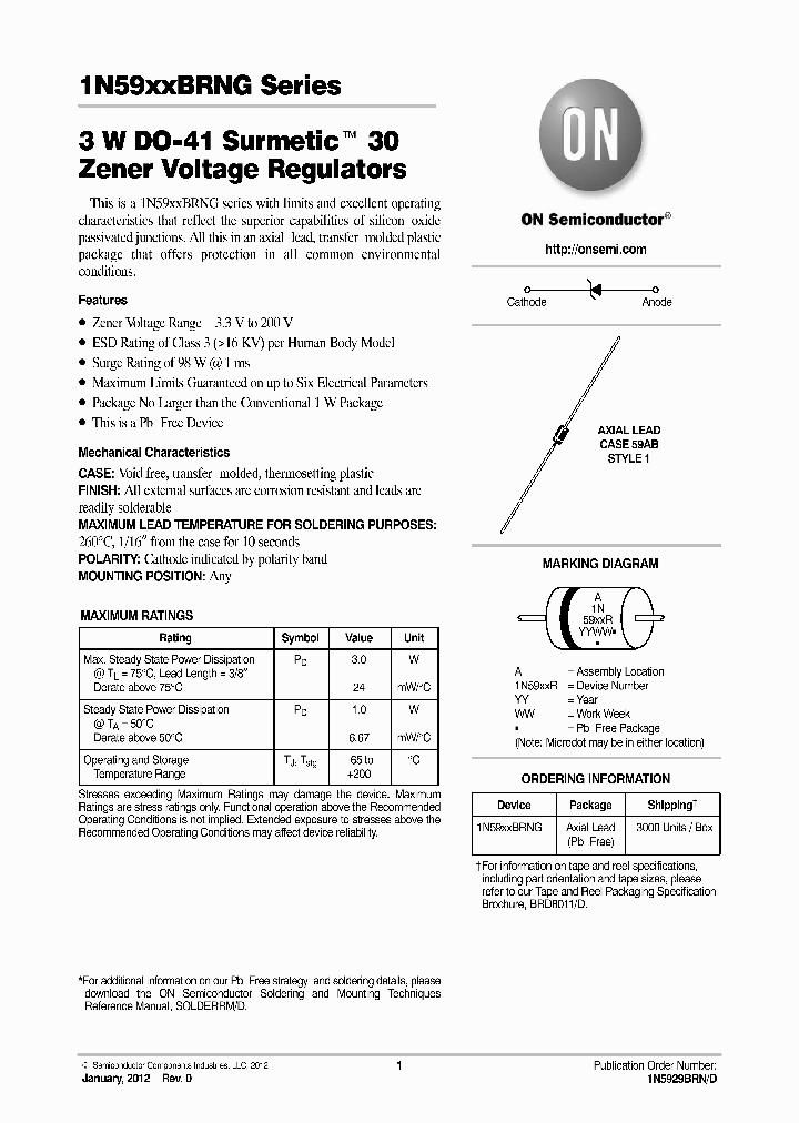 1N5929BRNG_8293944.PDF Datasheet