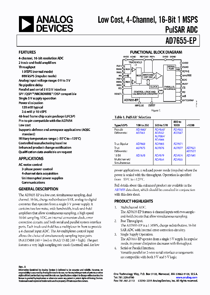 AD7655-EP_8294220.PDF Datasheet