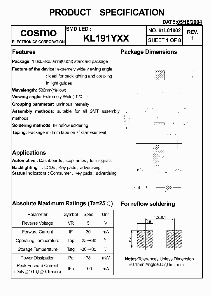 KL191YXX_8295358.PDF Datasheet