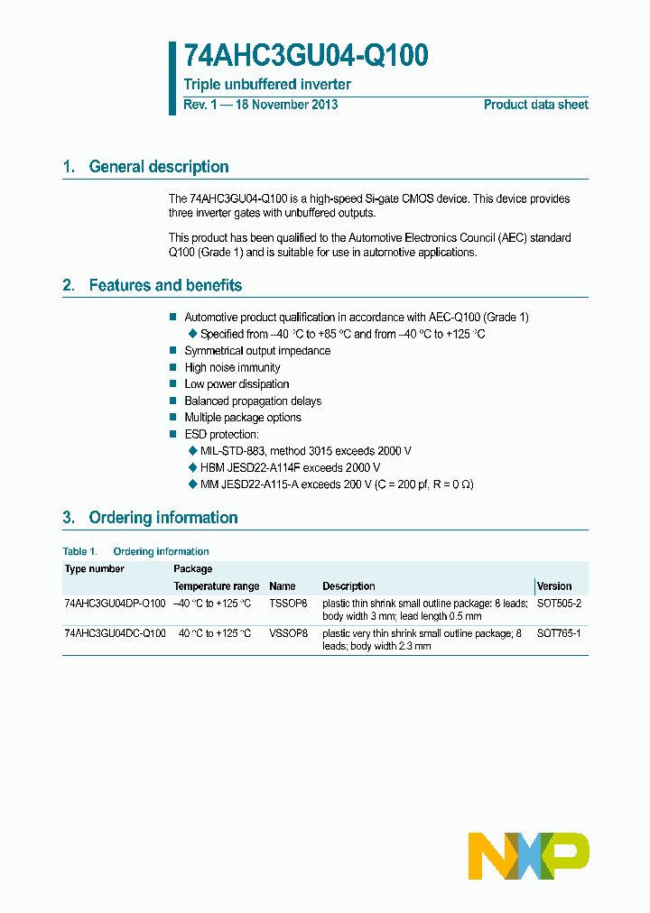 74AHC3GU04DP-Q100_8296407.PDF Datasheet