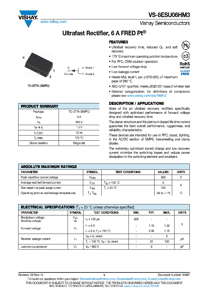 VS-6ESU06HM3_8297197.PDF Datasheet