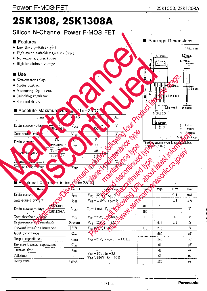 2SK1308_8297905.PDF Datasheet