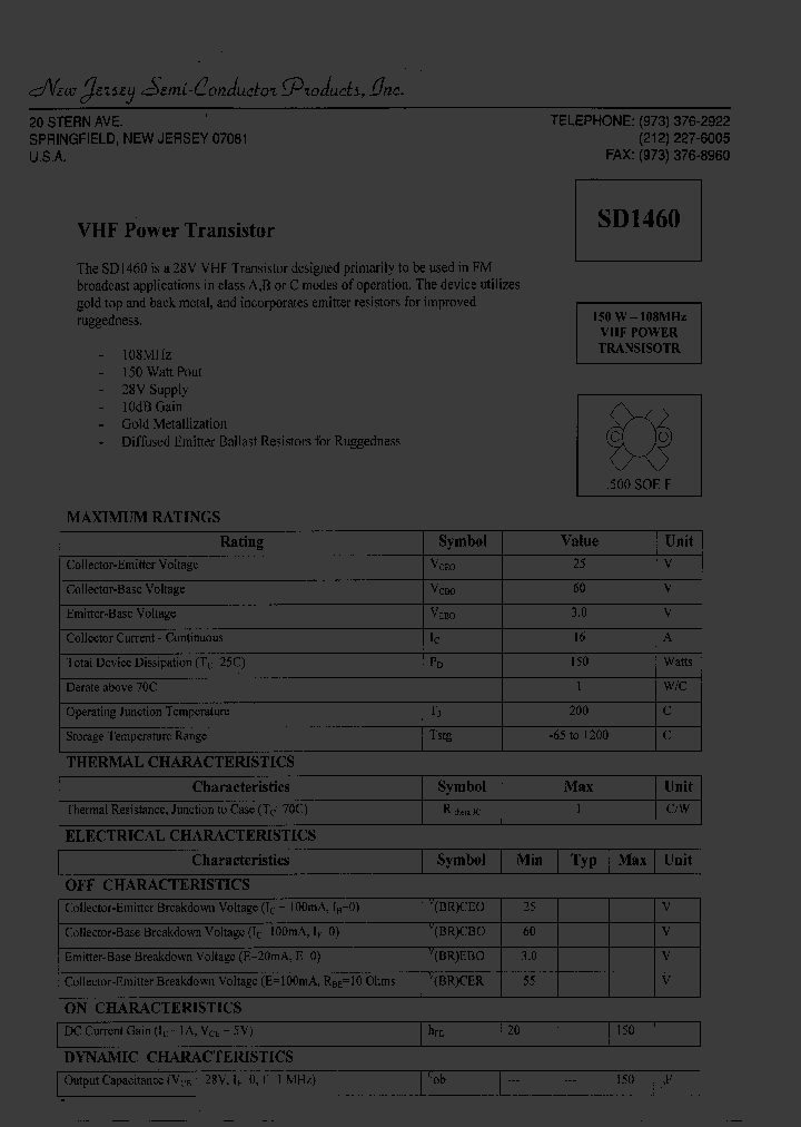 SD1460_8298645.PDF Datasheet