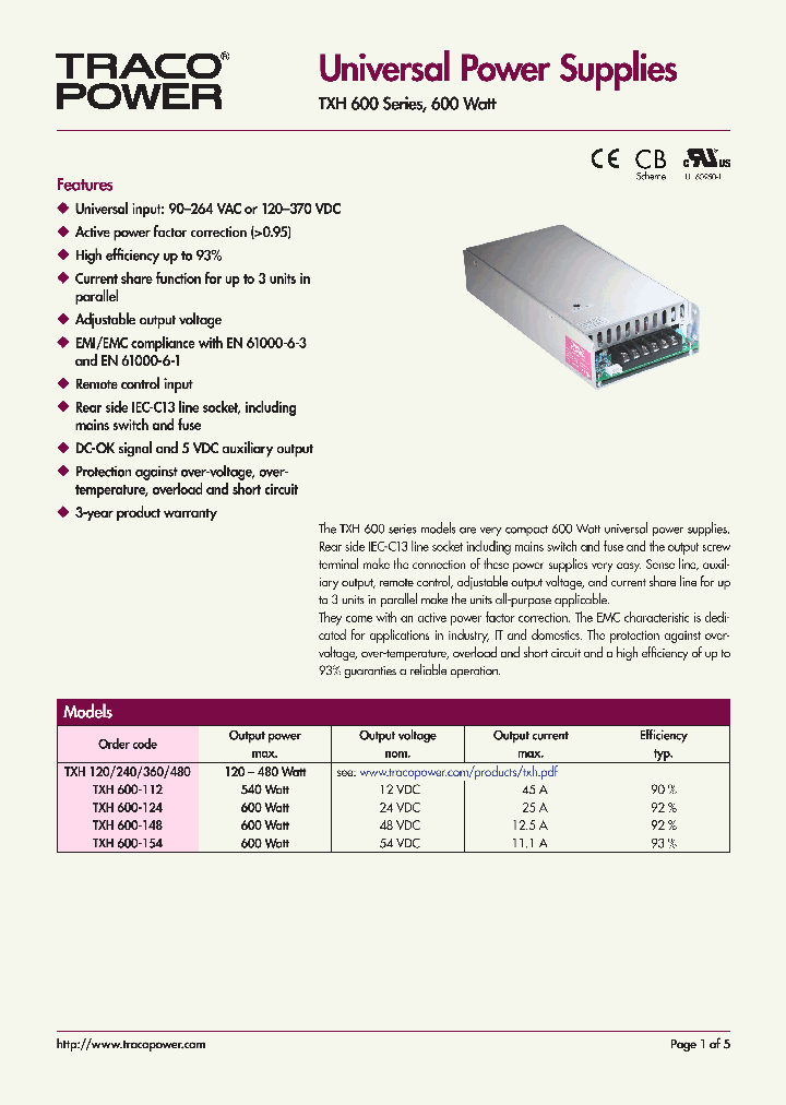 TXH600_8299899.PDF Datasheet