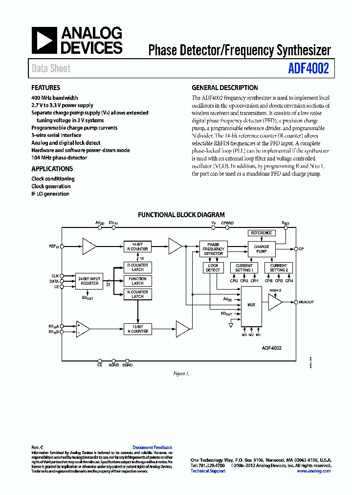 ADF4002_8301093.PDF Datasheet