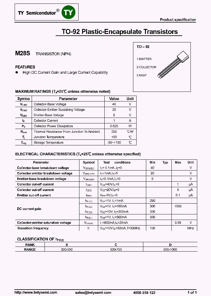 M28S-TO92_8302459.PDF Datasheet