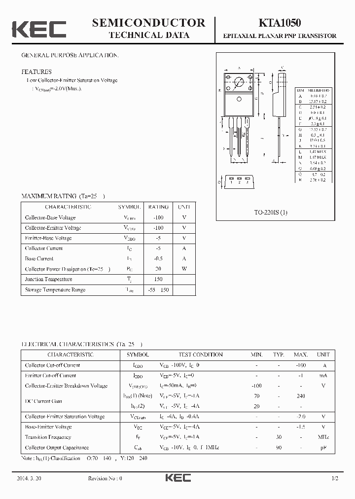 KTA1050_8303525.PDF Datasheet