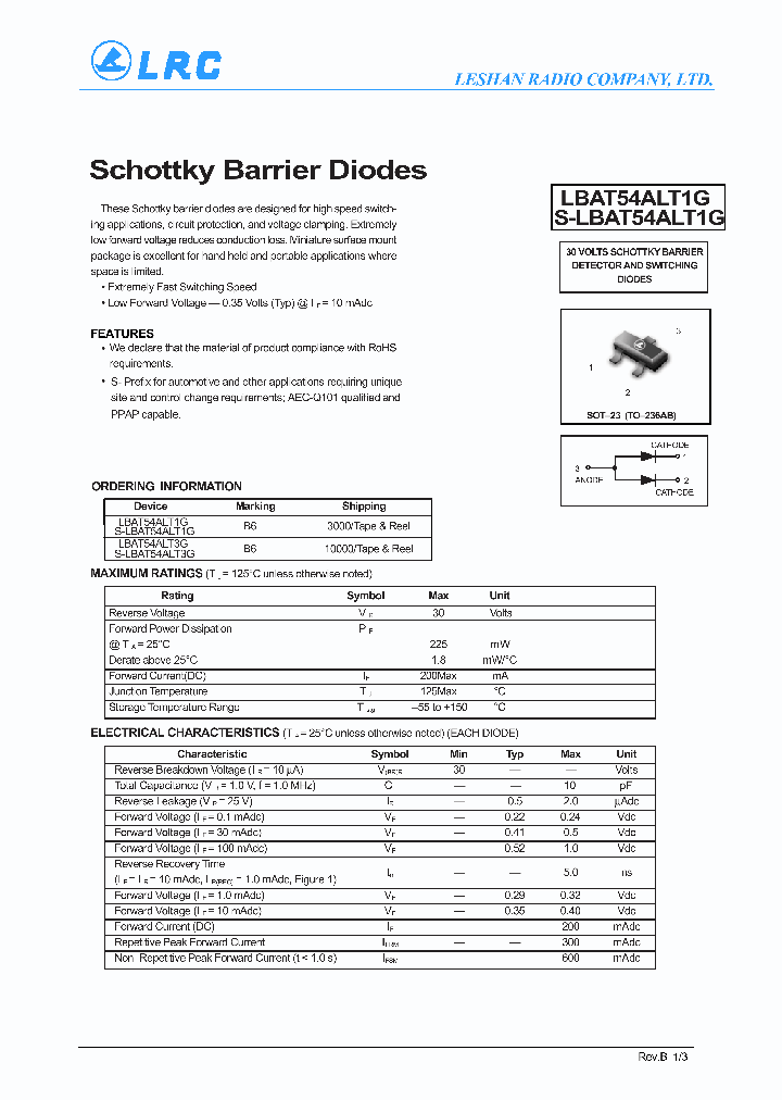 LBAT54ALT1G-15_8304647.PDF Datasheet