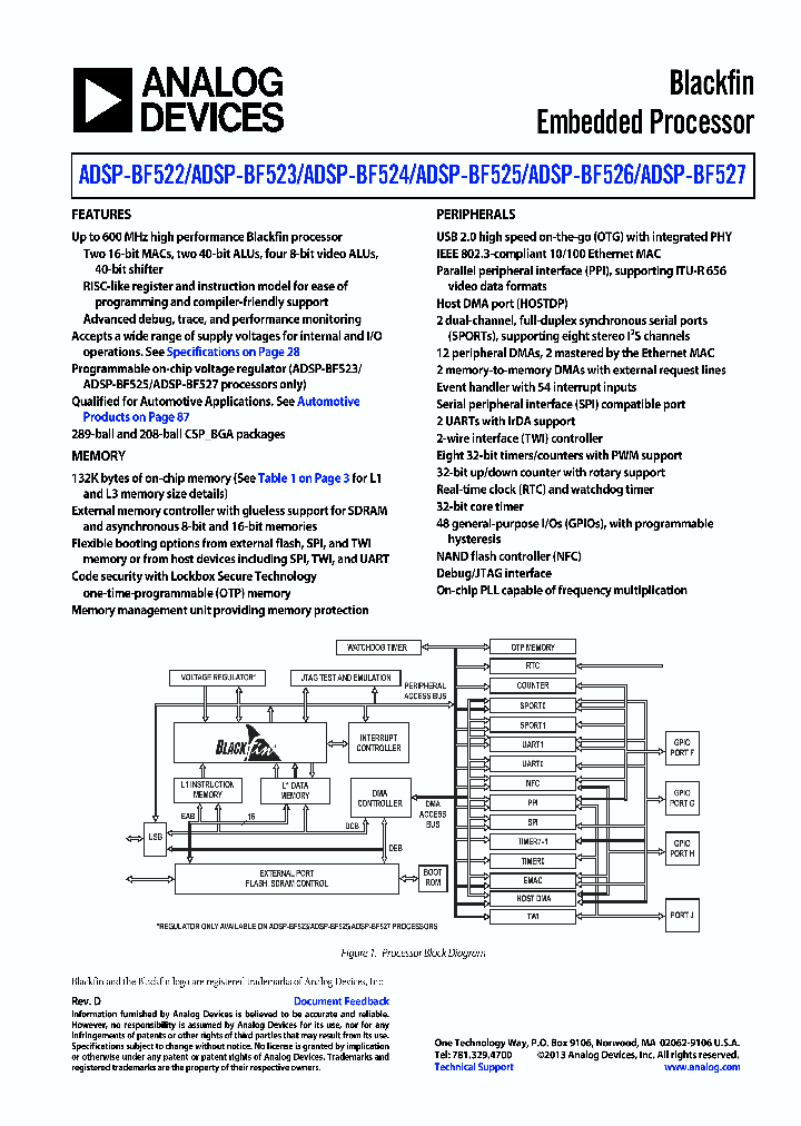 ADSP-BF522_8305554.PDF Datasheet