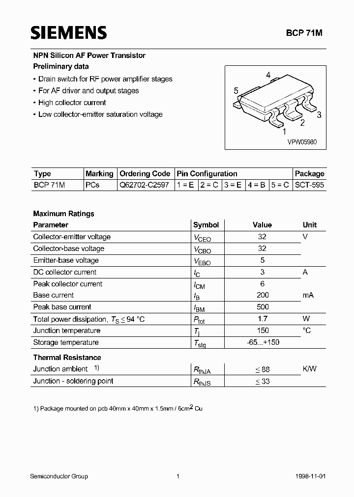 BCP71M_8307527.PDF Datasheet