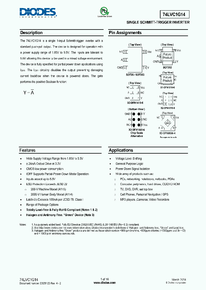 74LVC1G14W5-7_8308541.PDF Datasheet