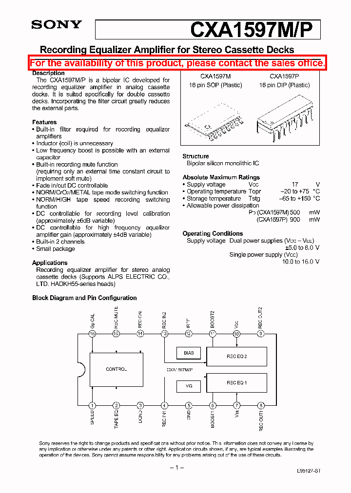 CXA1597MP_8312508.PDF Datasheet