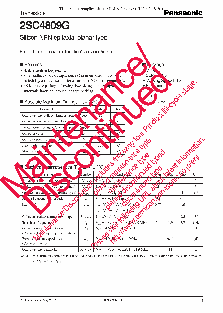 2SC4809G_8312904.PDF Datasheet