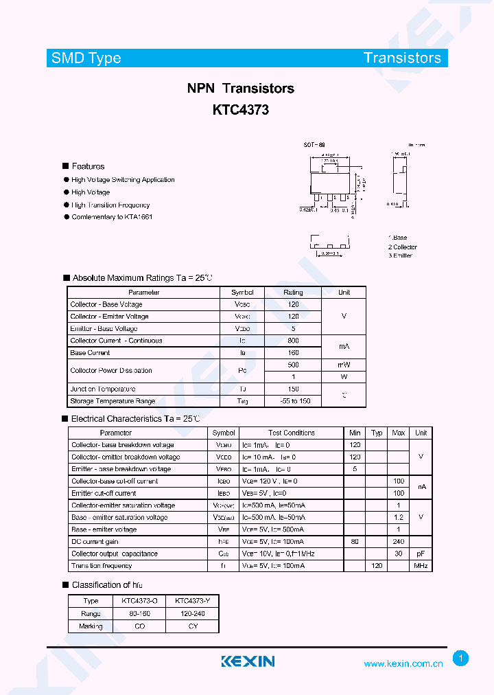 KTC4373-O_8314839.PDF Datasheet