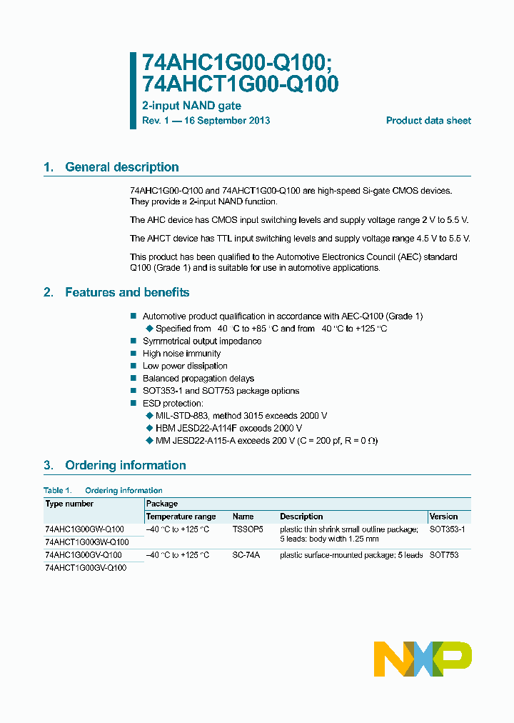 74AHCT1G00GV-Q100_8315972.PDF Datasheet