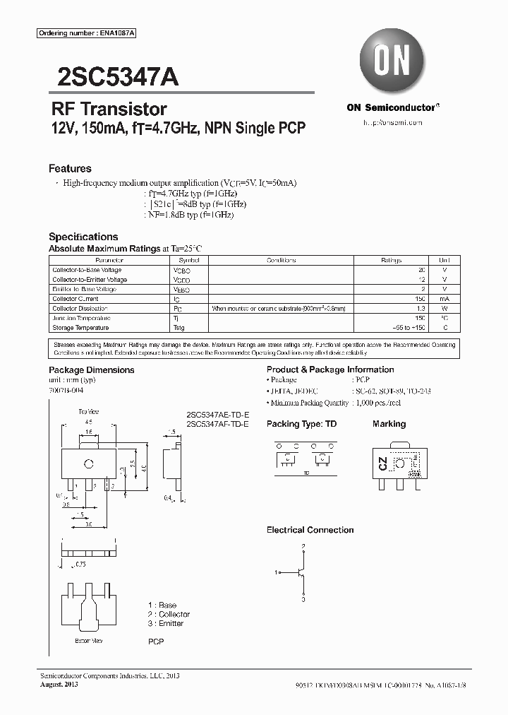 2SC5347AE-TD-E_8320623.PDF Datasheet
