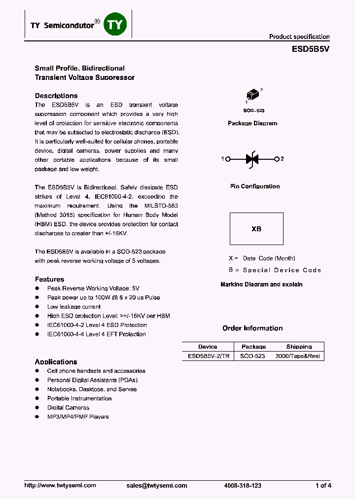 ESD5B5V_8320778.PDF Datasheet