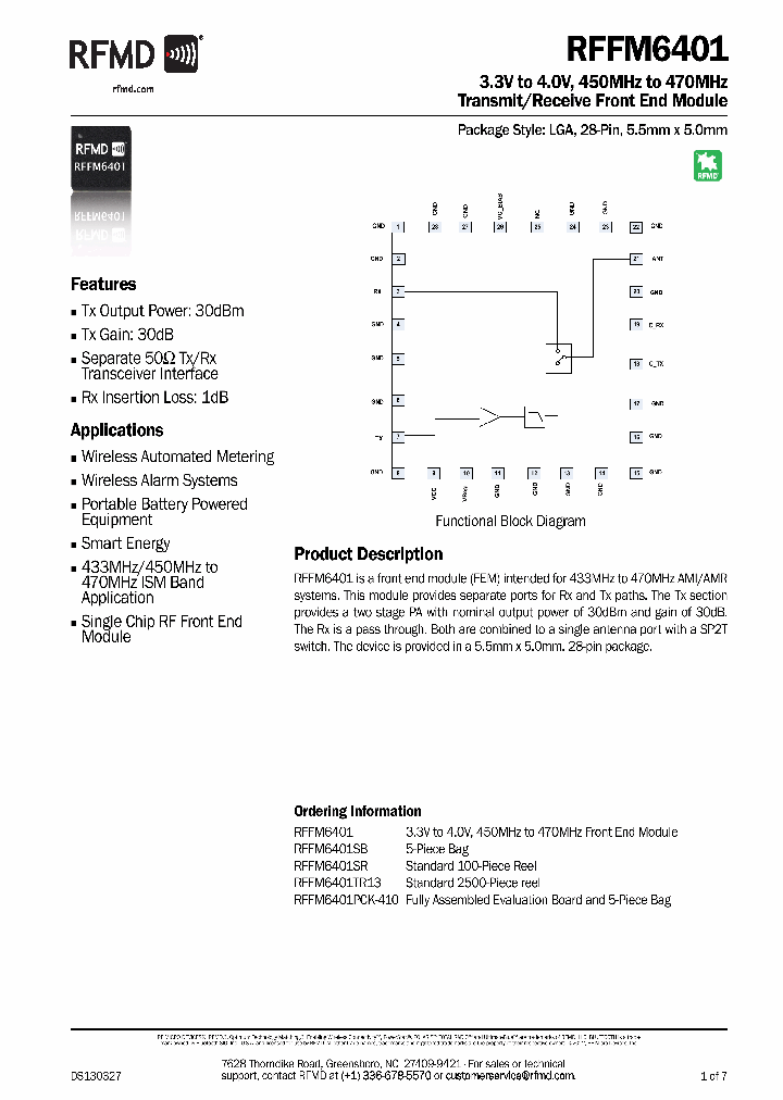 RFFM6401_8325441.PDF Datasheet