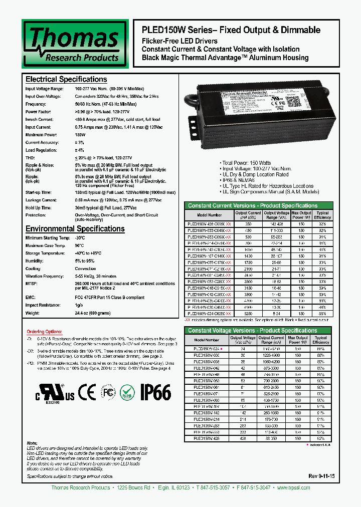 PLED-150W_8327621.PDF Datasheet