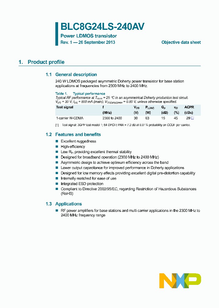 BLC8G24LS-240AV_8329630.PDF Datasheet