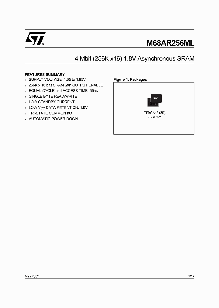 M68AR256ML_8329722.PDF Datasheet