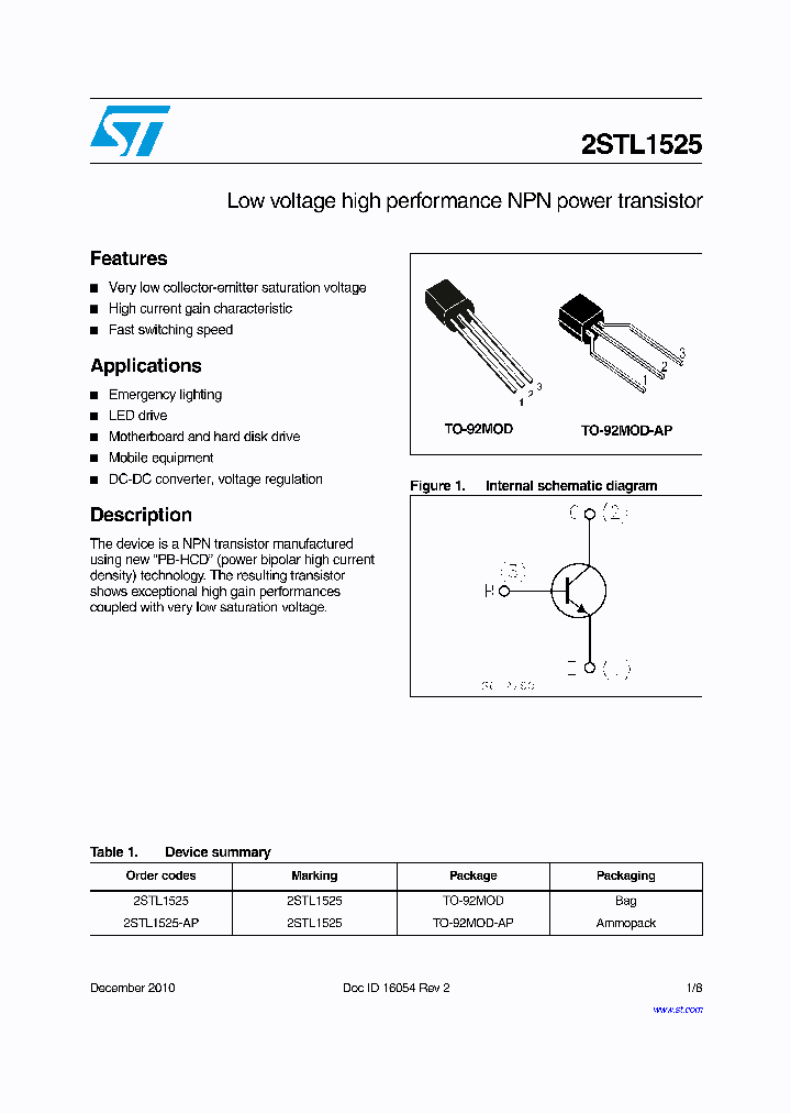 2STL1525_8331098.PDF Datasheet