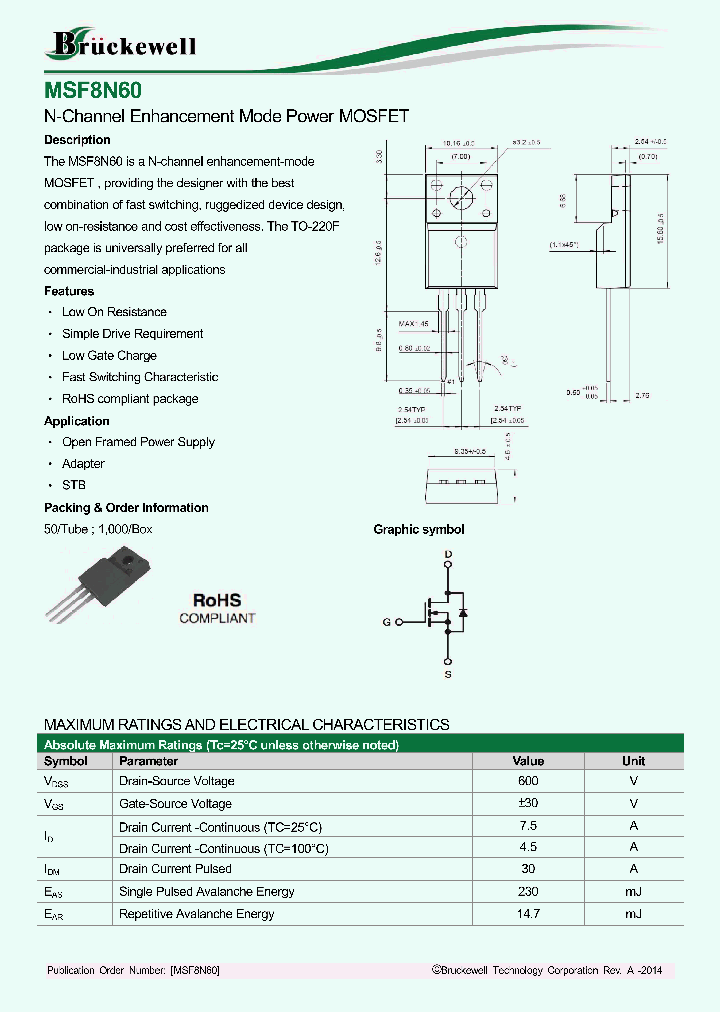 MSF8N60_8332848.PDF Datasheet