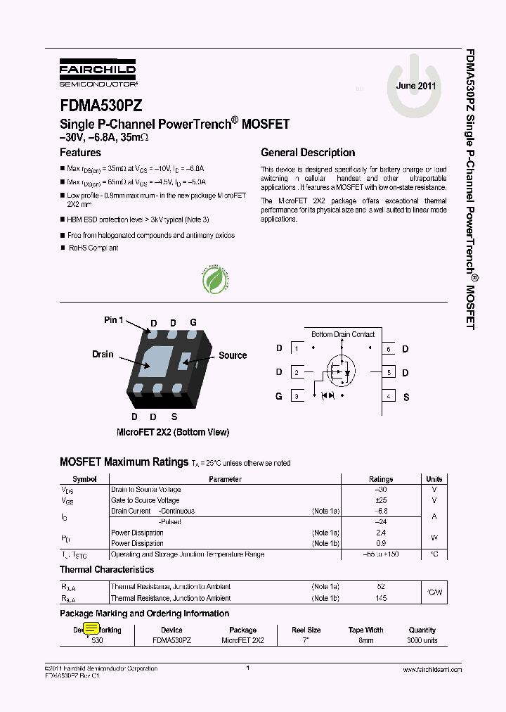 FDMA530PZ_8334705.PDF Datasheet