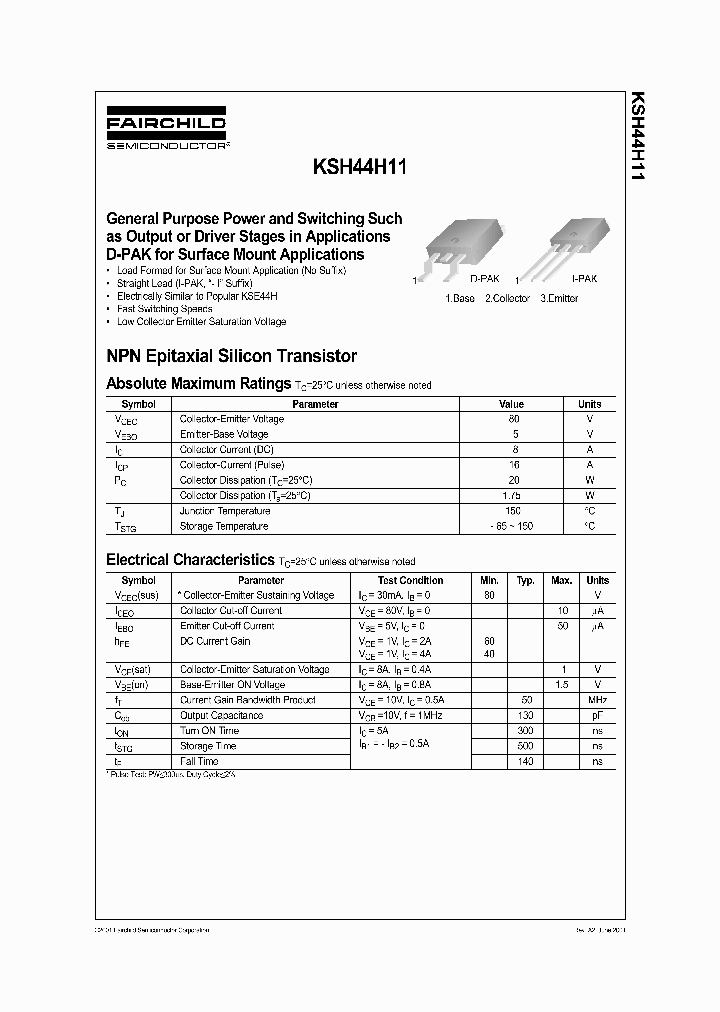 KSH44H11I_8335984.PDF Datasheet