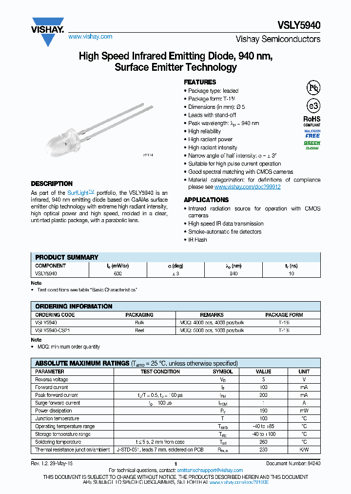 VSLY5940_8336225.PDF Datasheet