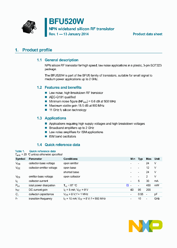 BFU520W_8337925.PDF Datasheet