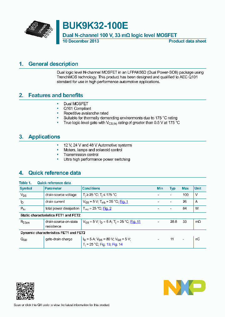 BUK9K32-100E_8338059.PDF Datasheet