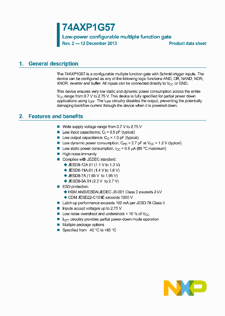 74AXP1G57GM_8341470.PDF Datasheet