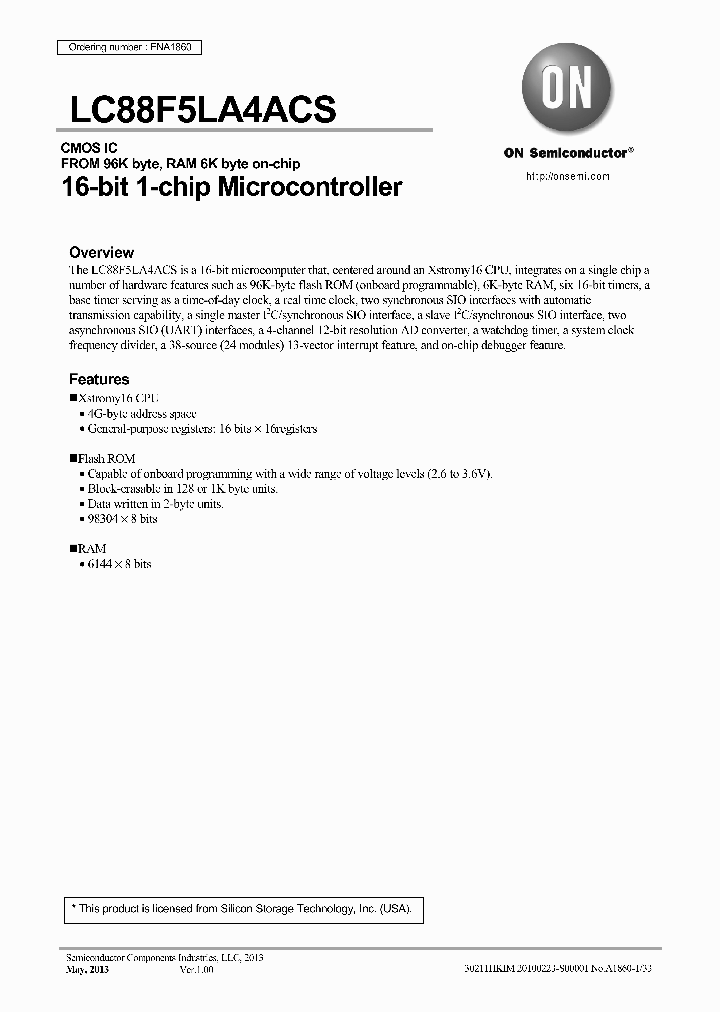 LC88F5LA4ACS_8341515.PDF Datasheet