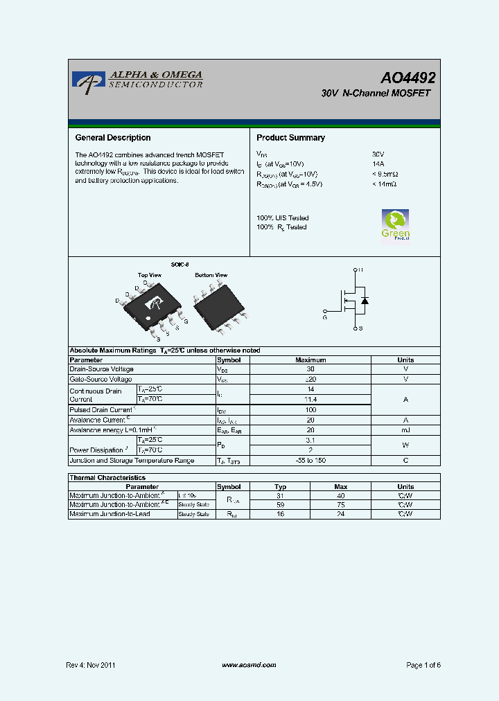 AO4492_8343833.PDF Datasheet