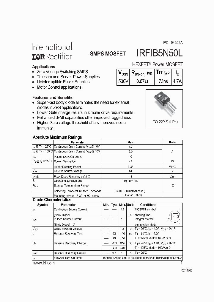 IRFIB5N50L_8344400.PDF Datasheet