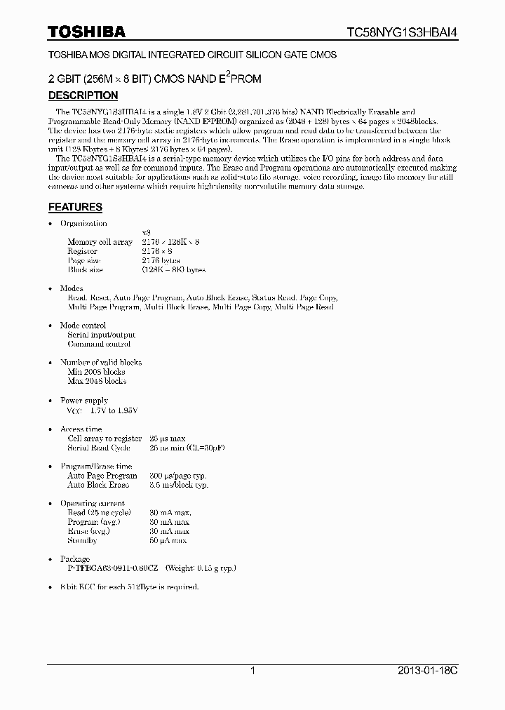 TC58NYG1S3HBAI4_8347172.PDF Datasheet