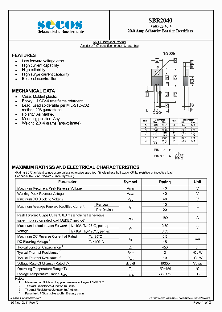 SBR2040-15_8348256.PDF Datasheet