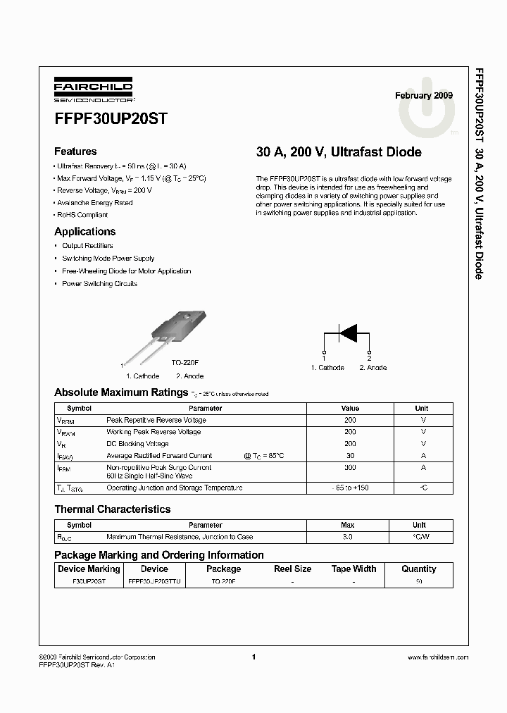 FFPF30UP20ST_8357685.PDF Datasheet