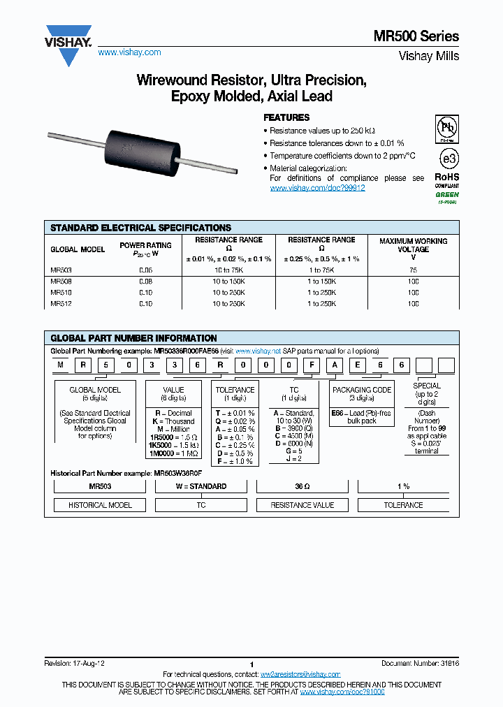 MR500_8367300.PDF Datasheet