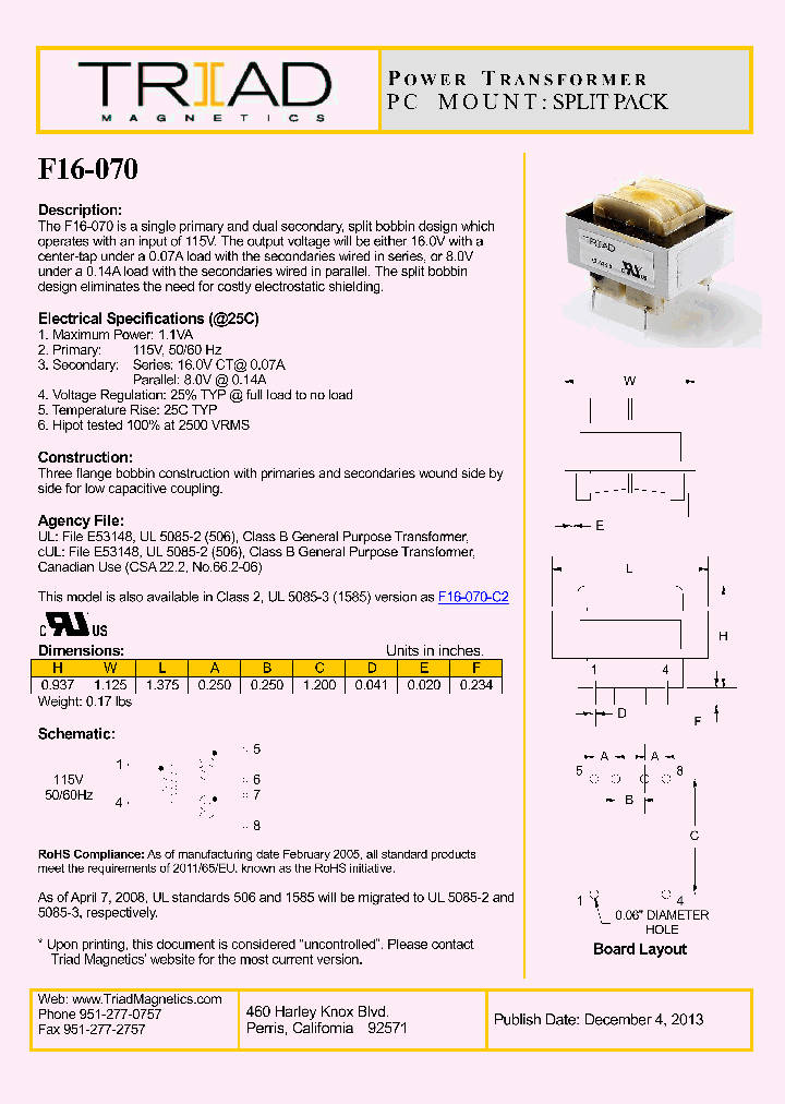 F16-070_8370087.PDF Datasheet