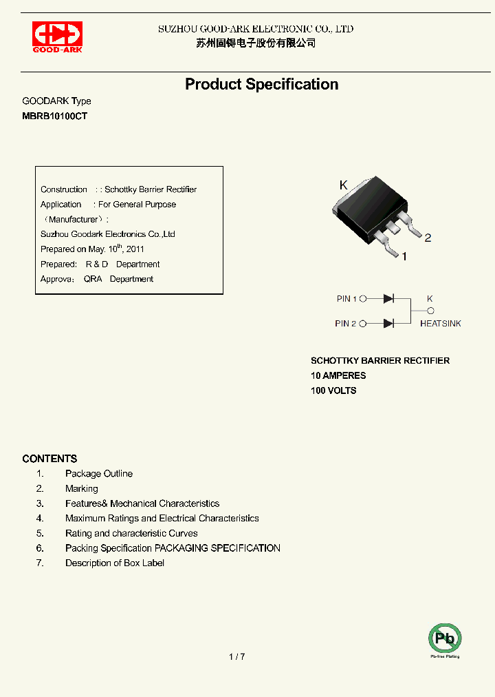 MBRB10100CT_8371515.PDF Datasheet