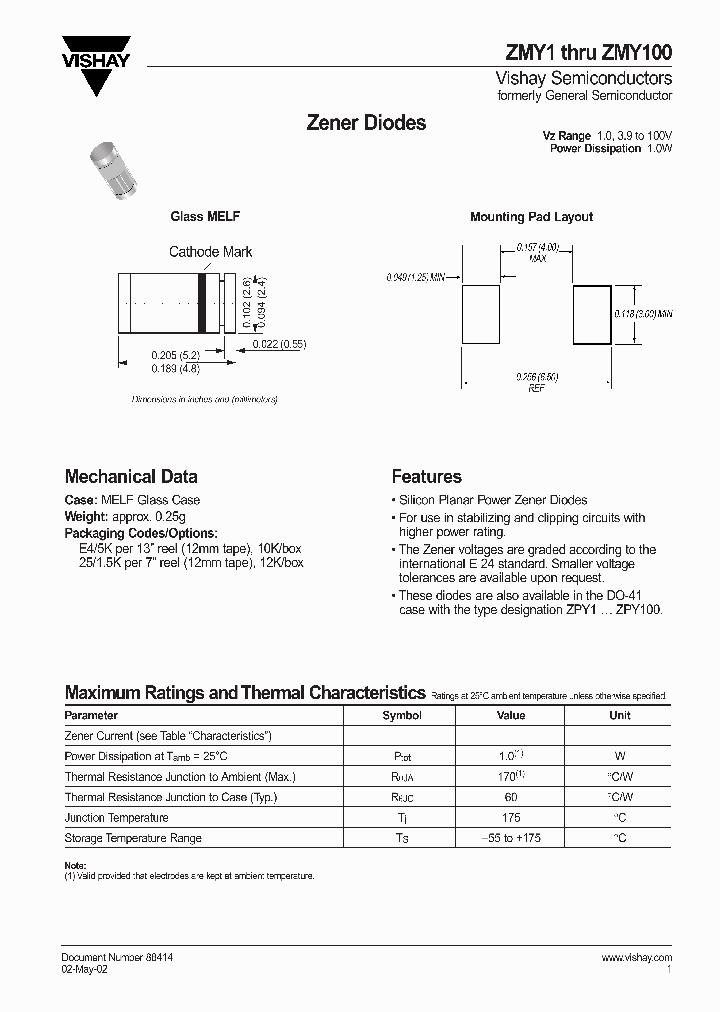 ZMY1TOZMY100_8373050.PDF Datasheet