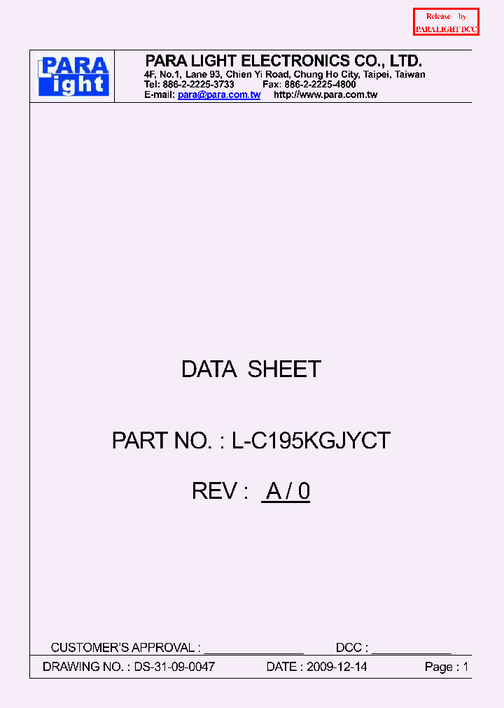 L-C195KGJYCT_8378445.PDF Datasheet